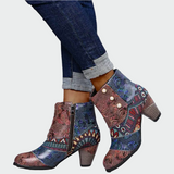Ορθοπεδικά αδιάβροχα μποτάκια με boho σχέδιο