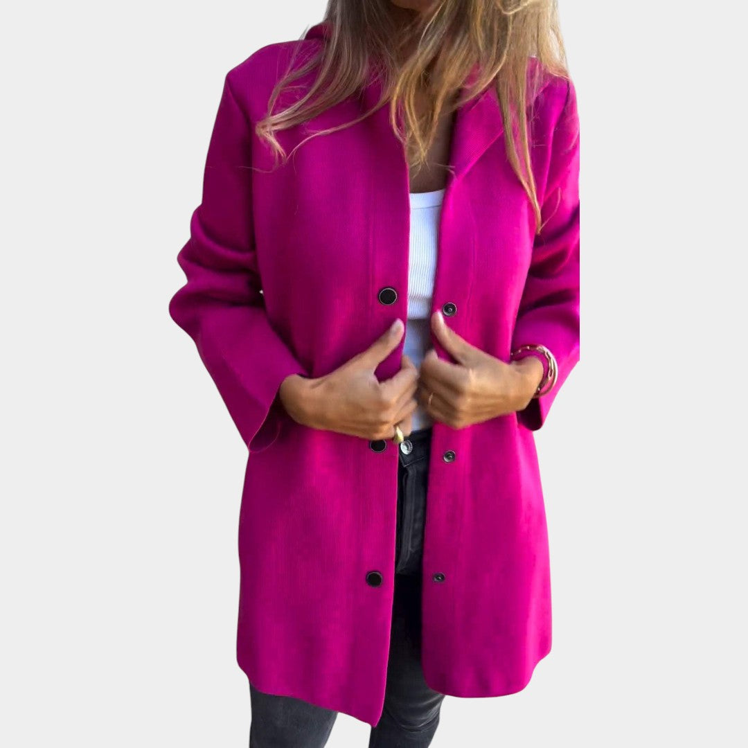 Καρολίνα | Άνετο μπουφάν με κουμπιά